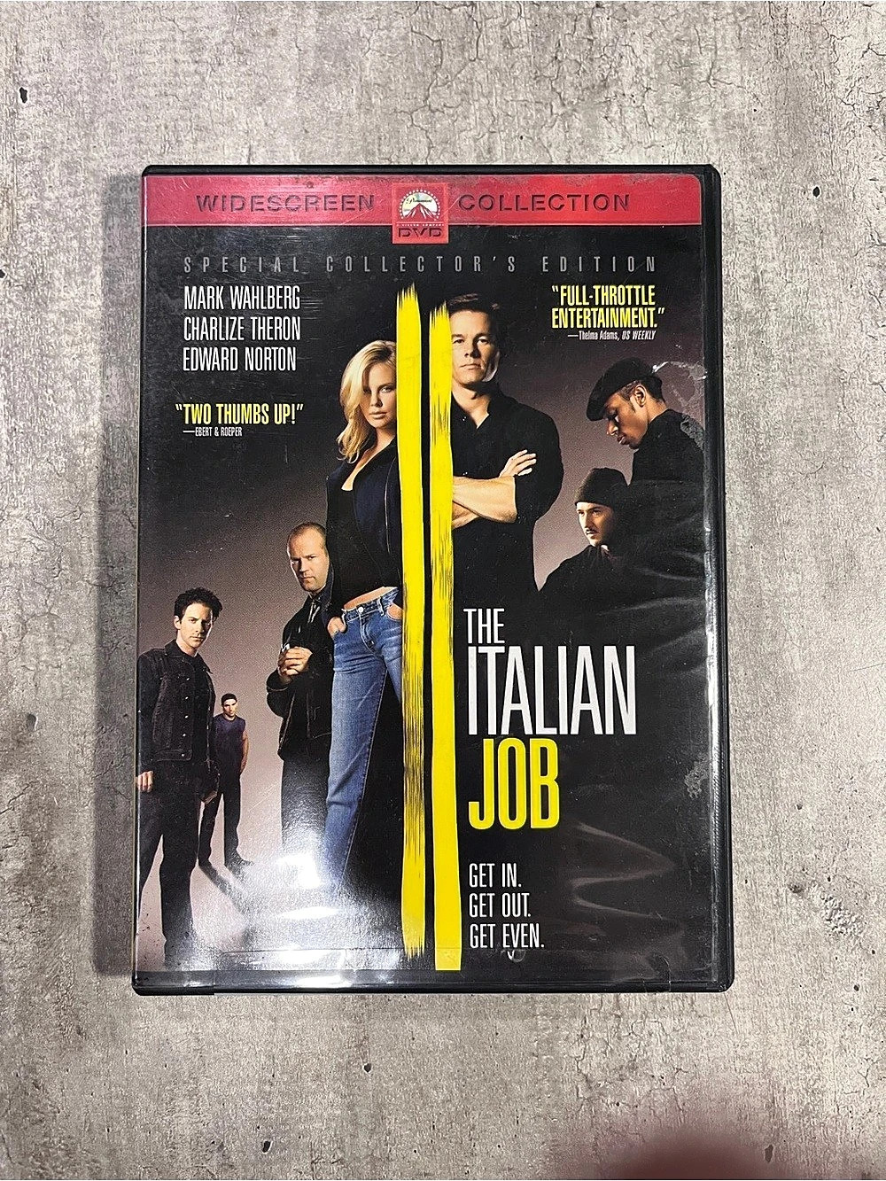 Paramount Pictures The Italian Job DVD Movie Black & Yellow